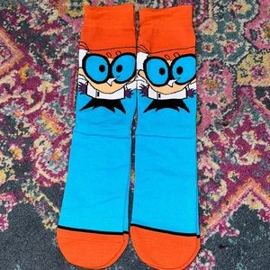 2 Nickelodeon‘s Dexter: Cartoon Character Socks